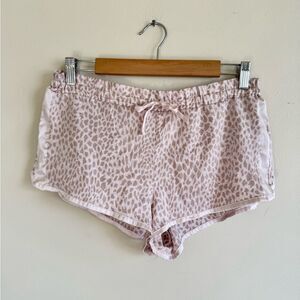 Victoria’s Secret Cheetah print satin sleep shorts M